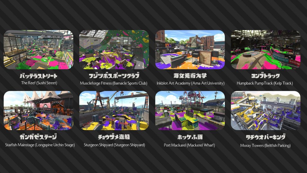 Splatoon 2 Maps English