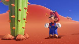 Super Mario Odyssey Cactus pierces Mario’s nose and soul