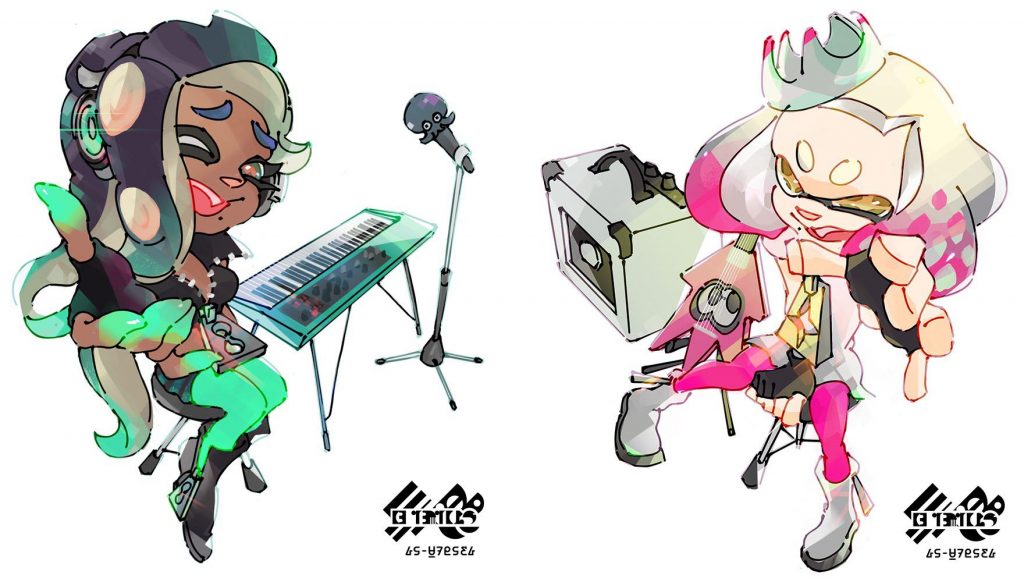 Official Splatoon 2 Pearl and Marina Artwork Released For Splatfest