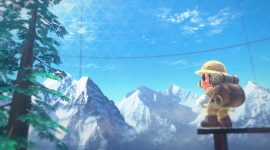 Mario celebrates Mountain Day in Super Mario Odyssey