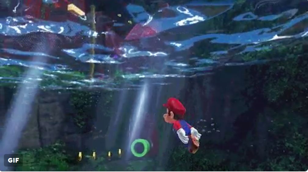Super Mario Odyssey swimming mechanics revealed in underwater clip